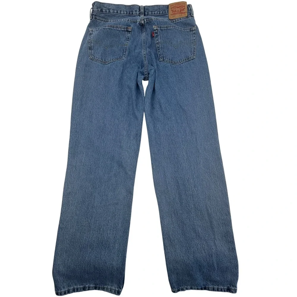 Levis 550 Relaxed Fit Tapered Leg Blue Denim Jeans Mens W36 L34 00550-4891